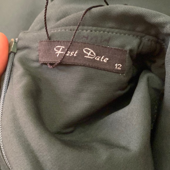 Green midi collared career dress - Picture 9 of 10